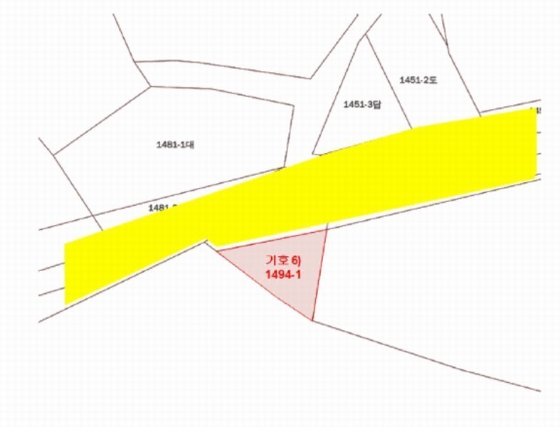 2025타경32723 전라남도 곡성군 석곡면 염곡리 1494-1 대지 경매 이미지