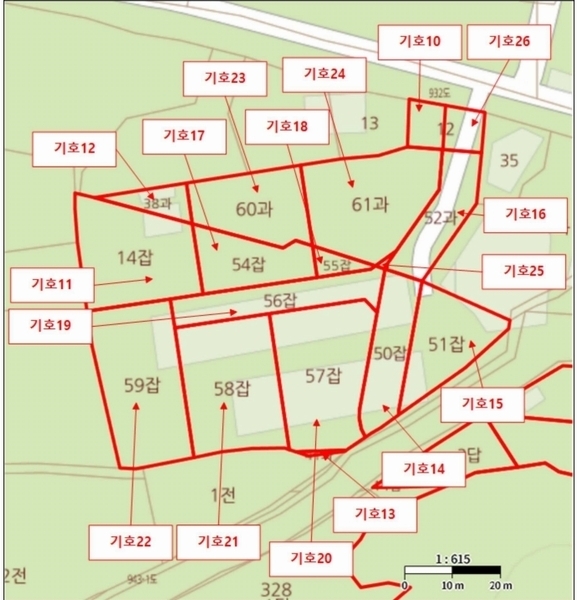 2025타경972 경상북도 영천시 금호읍 삼호리 29 임야 경매 이미지