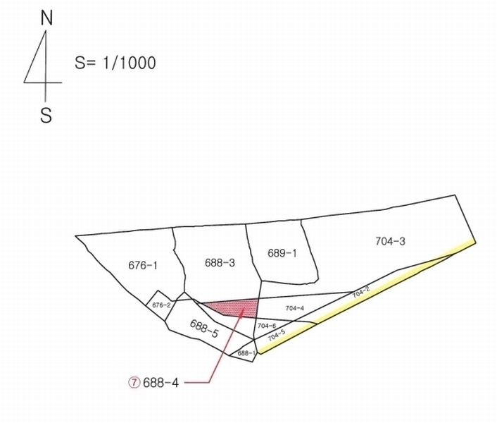 2025타경6745 경상북도 경산시 진량읍 평사리(平沙里) 688-4 유지 경매 이미지