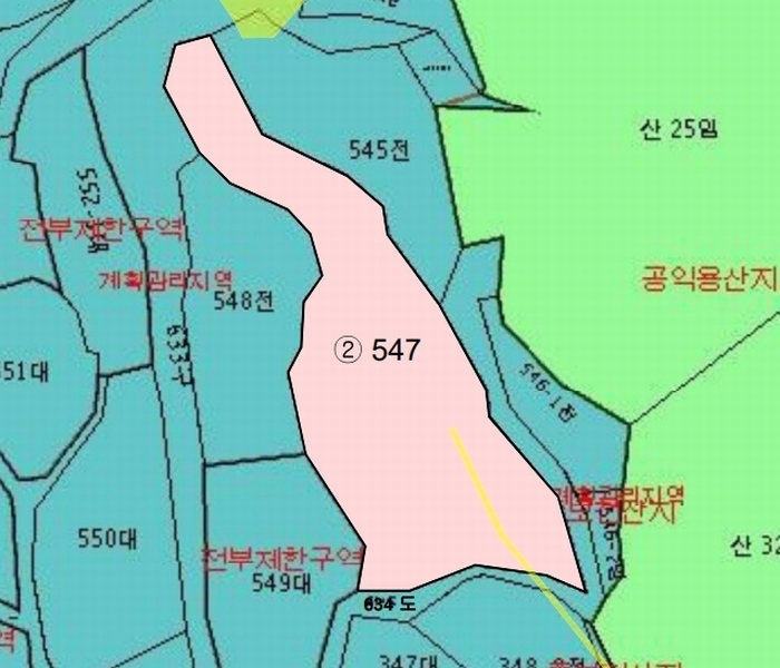 2025타경1554 경상남도 밀양시 무안면 운정리 547 농지 경매 이미지
