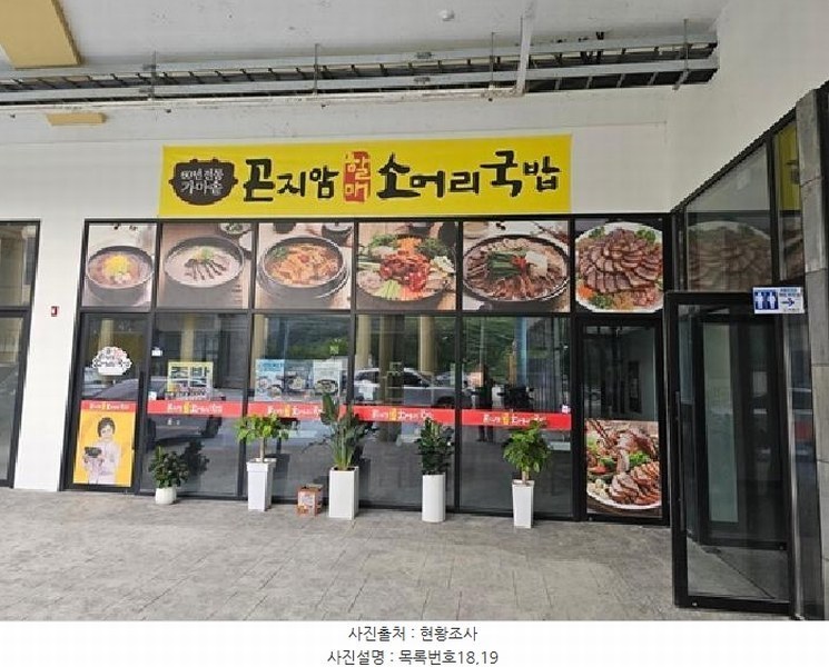 2025타경30928 경상남도 하동군 쌍계로 4, 신화개타운 1층 121호외1개호 근린상가 경매 이미지