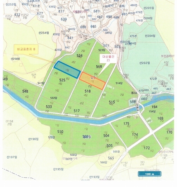 2025타경684 경상남도 산청군 신안면 안봉리 518-1 농지 경매 이미지