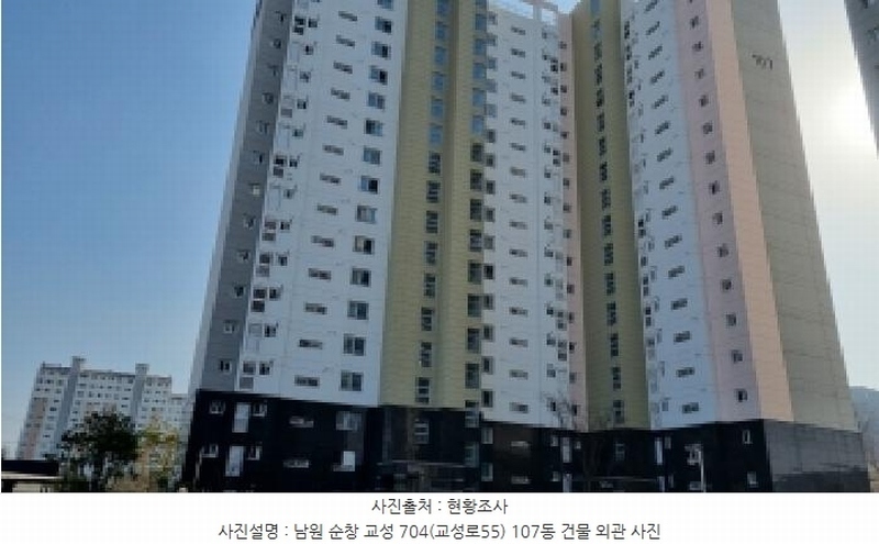 2025타경1198 전북특별자치도 순창군 교성로 55, 순창남양휴튼아파트 107동 11층 1101호 아파트 경매 이미지