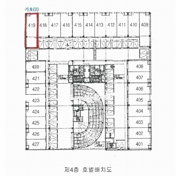 2025타경715 경기도 시흥시 광석천길 18, 광양프런티어밸리8차 4층 419호 아파트형공장 경매 이미지