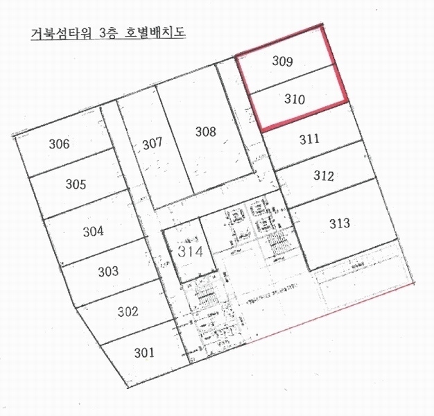 2025타경597 경기도 시흥시 거북섬둘레길 5-7, 거북섬타워 3층 310호 근린상가 경매 이미지