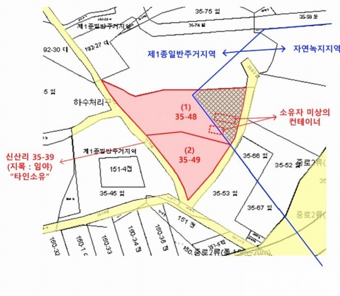 2026타경115 경기도 파주시 광탄면 신산리 35-49 임야 경매 이미지