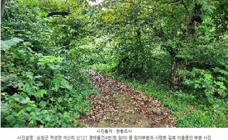 2025타경30235 전북특별자치도 순창군 적성면 석산리 산121 임야 경매 이미지