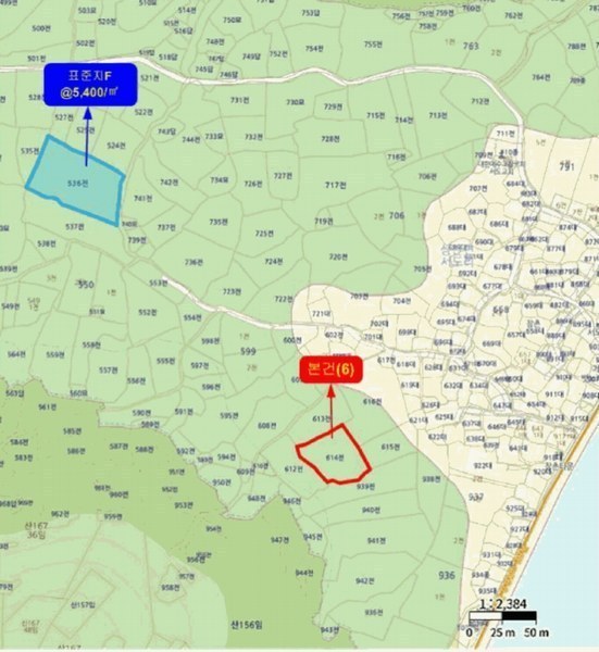 2025타경731 전라남도 여수시 삼산면 서도리 614 농지 경매 이미지