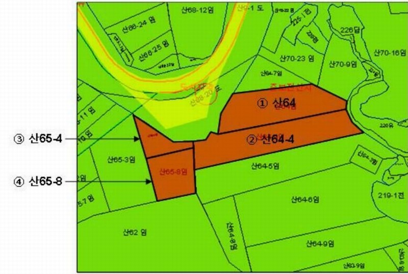 2025타경51385 전라남도 광양시 마동 산64-4 임야 경매 이미지