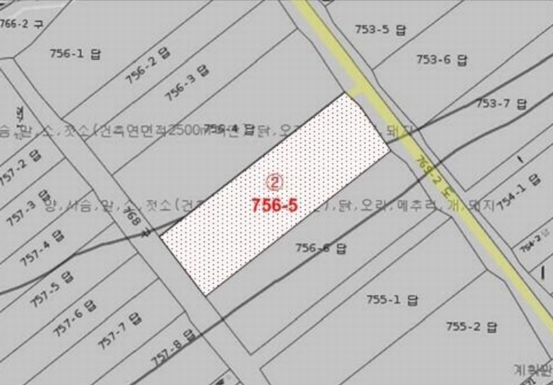 2025타경33815 전라남도 영광군 염산면 송암리 756-5 농지 경매 이미지