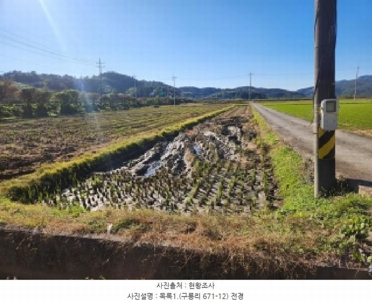 2025타경658 전라남도 순천시 별량면 구룡리 671-12 농지 경매 이미지