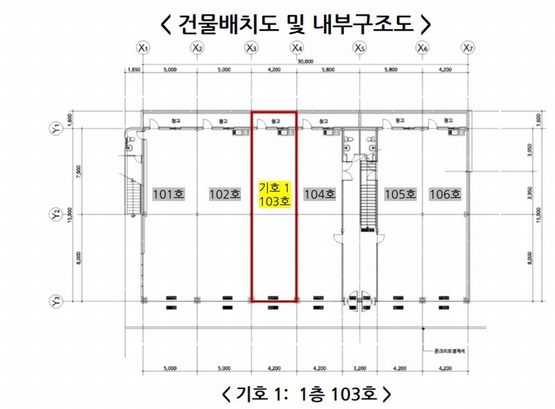 2025타경12901 충청남도 천안시 서북구 한들1로 91, 백석동물류공구단지 1동 1층 103호 근린상가 경매 이미지