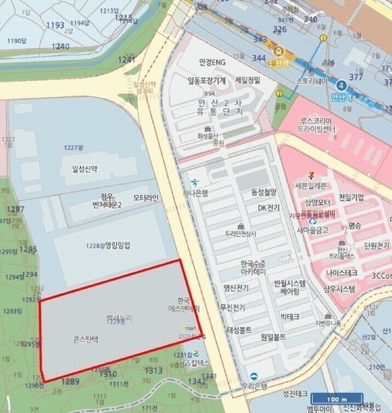 2025타경52026 경기도 안산시 단원구 산단로 325, 리드스마트스퀘어지식산업센터 1층 씨에이-163호 근린상가 경매 이미지