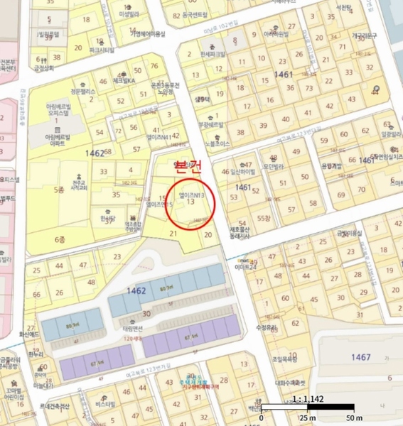2025타경21850 부산광역시 동래구 여고북로123번길 33, 엘이즈N13 5층 505호 다세대(빌라) 경매 이미지