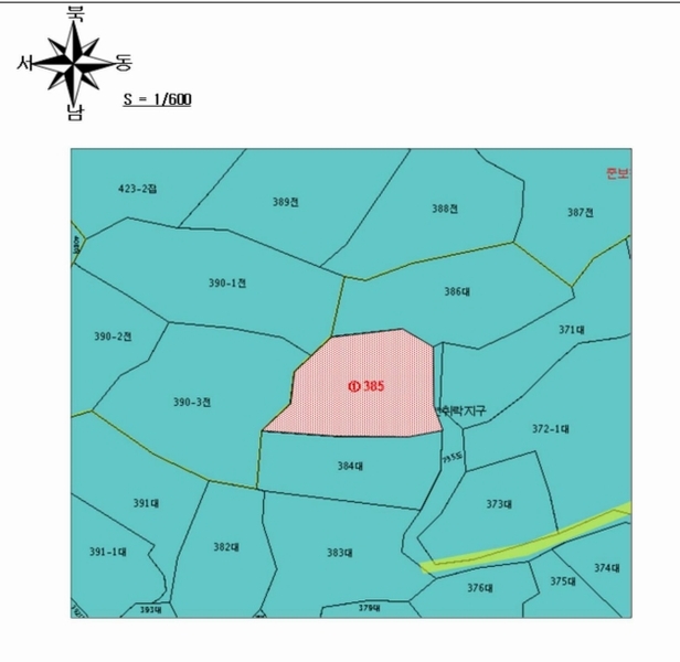 2025타경33189 전라남도 화순군 동면 국동리 385 대지 경매 이미지