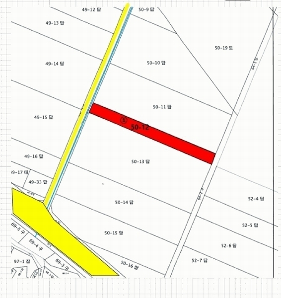 2025타경33679 전라남도 화순군 능주면 관영리 50-12 농지 경매 이미지