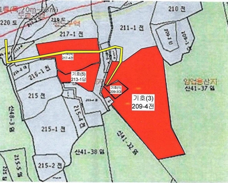 2024타경54068 전라남도 완도군 군외면 황진리 213-1 농지 경매 이미지
