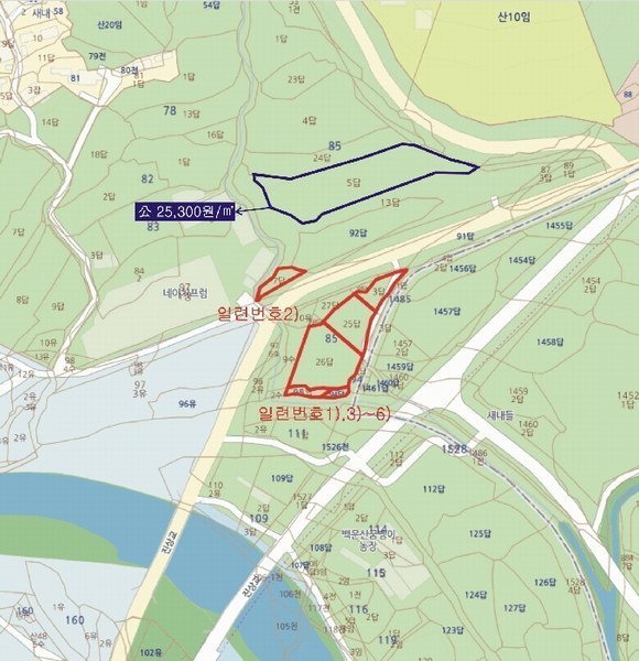 2025타경586 전라남도 광양시 진상면 섬거리 85-7 농지 경매 이미지