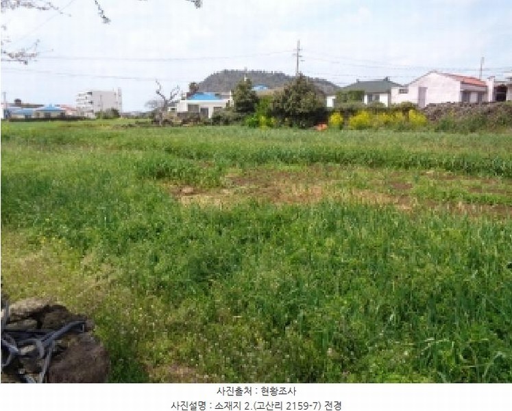 2025타경7774 제주특별자치도 제주시 한경면 고산리 2159-7 농지 경매 이미지