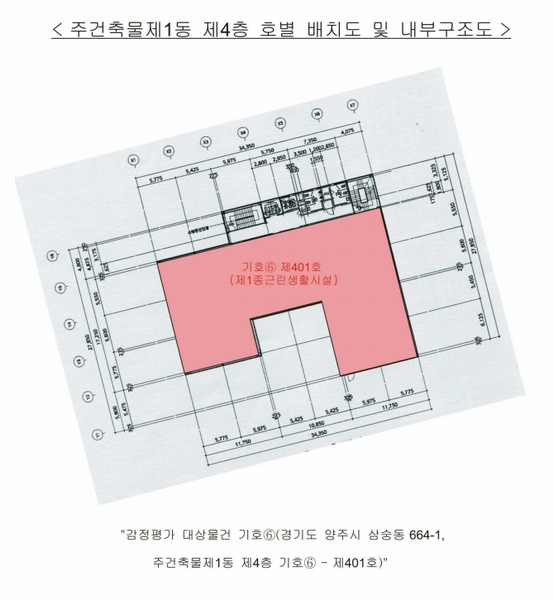 2025타경73144 경기도 양주시 부흥로 2119, 주건축물 1동 4층 401호 근린상가 경매 이미지