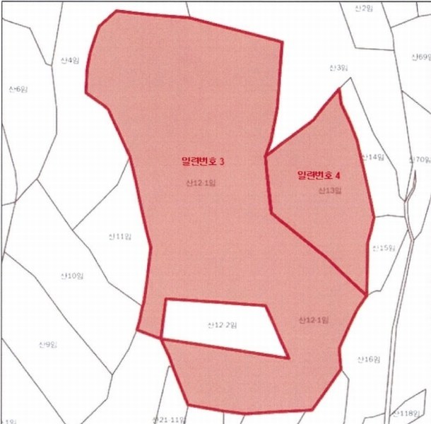 2022타경5329 전라남도 장성군 진원면 진원리 산12-1 임야 경매 이미지