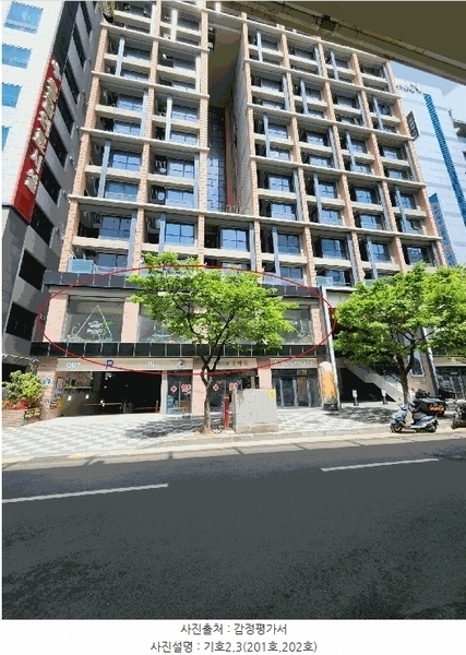 2025타경1376 부산광역시 북구 화명대로 5, 아덴펜트하우스 2층 201호외1개호 근린상가 경매 이미지