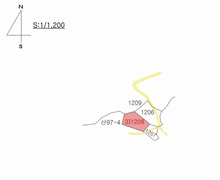 2025타경955 경상북도 청도군 매전면 하평리 1208 농지 경매 이미지