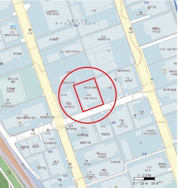 2024타경146216 서울특별시 금천구 가산디지털1로 75-24, 가산 아이에스비즈타워 5층 515호 아파트형공장 경매 이미지