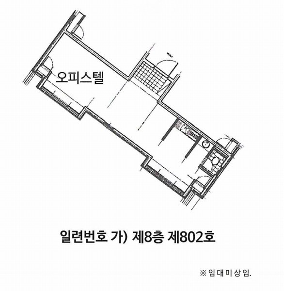 2025타경11716 서울특별시 강서구 까치산로15길 21, 대흥오피스텔 8층 802호 오피스텔 경매 이미지