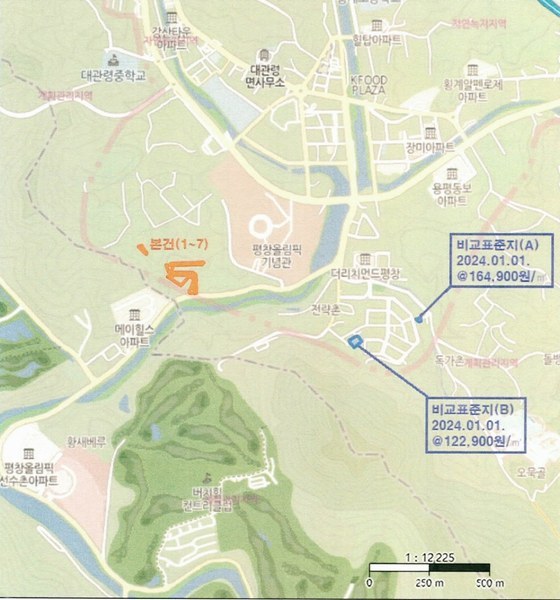 2024타경793 강원특별자치도 평창군 대관령면 횡계리 344-98 농지 경매 이미지