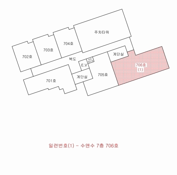 2025타경1580 제주특별자치도 서귀포시 중앙로71번길 15-5, 수앤수 7층 706호 오피스텔[계약35평형] 경매 이미지