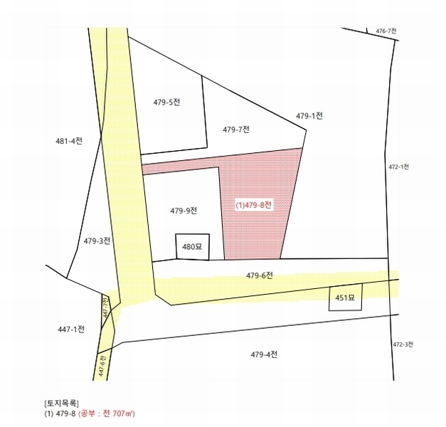 2025타경8591 제주특별자치도 서귀포시 대정읍 상모리 479-8 농지 경매 이미지
