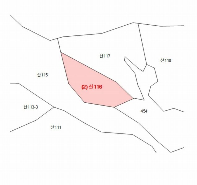 2025타경1938 경기도 가평군 상면 임초리 산116 임야 경매 이미지