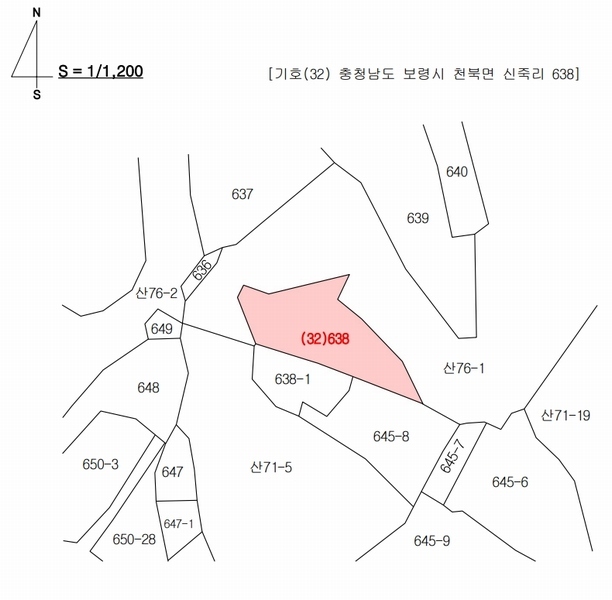 2024타경20921 충청남도 보령시 천북면 신죽리 638 농지 경매 이미지