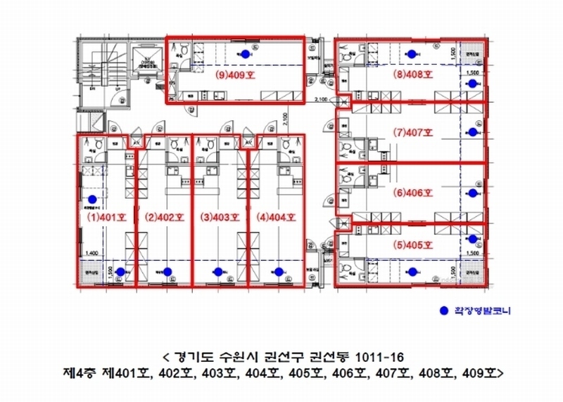 2024타경97910 경기도 수원시 권선구 권선로669번길 30, 제이프라디움 4층 404호 다세대(빌라) 경매 이미지