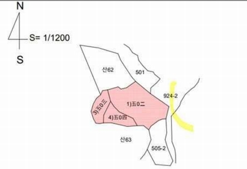 2024타경101957 경상북도 칠곡군 가산면 다부리 502 농지 경매 이미지