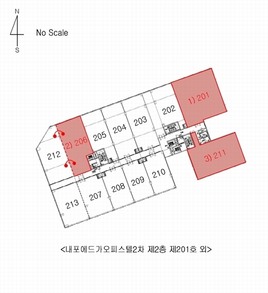 2025타경1009 충청남도 예산군 청사로 190, 내포에드가오피스텔2차 2층 206호 근린상가 경매 이미지