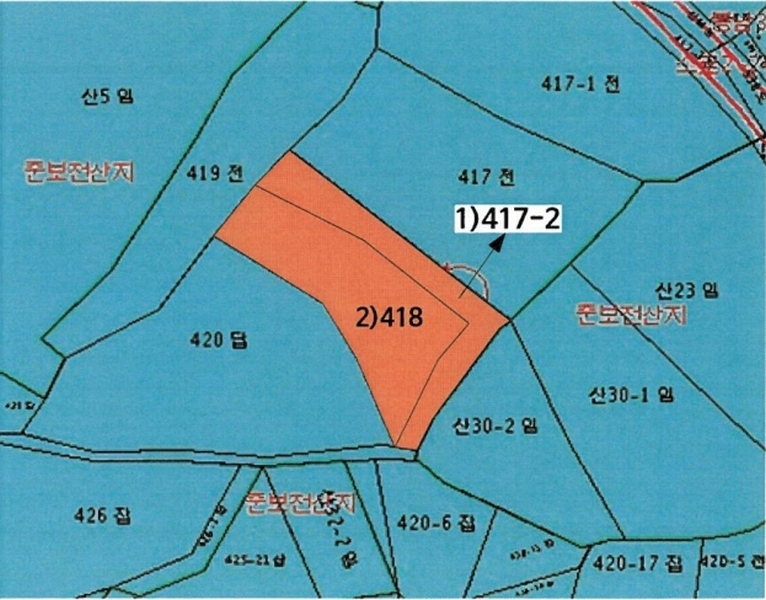 2025타경591 전북특별자치도 김제시 봉남면 행촌리 418 농지 경매 이미지