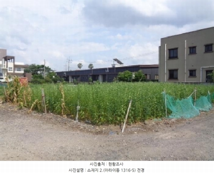 2025타경1548 제주특별자치도 제주시 아라이동 1316-5 과수원 경매 이미지