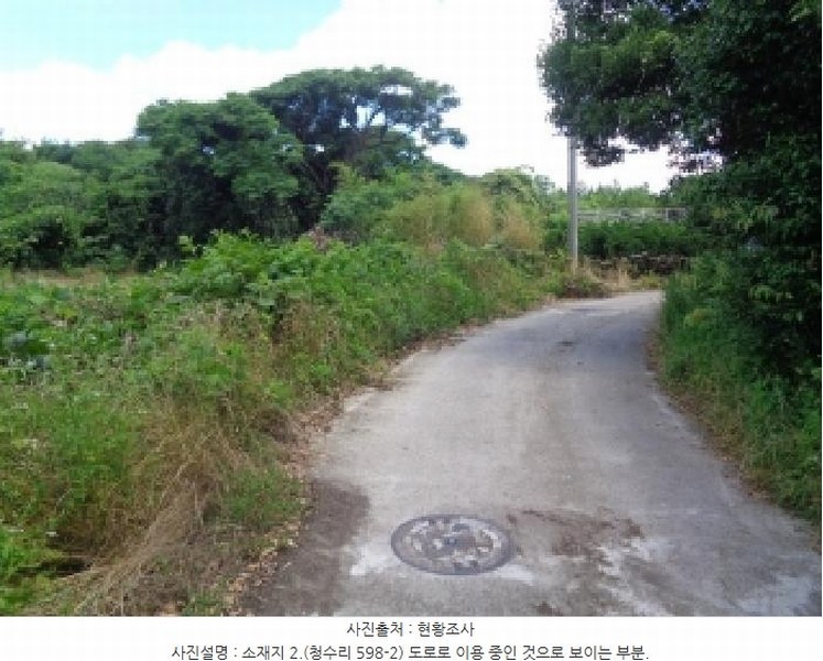 2025타경8289 제주특별자치도 제주시 한경면 청수리 598-2 농지 경매 이미지