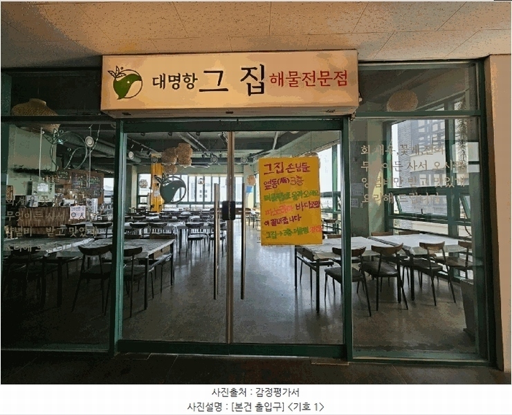2025타경1882 경기도 김포시 대명항1로 98, 대명항수산물타운 비동 2층 2001호 근린상가 경매 이미지