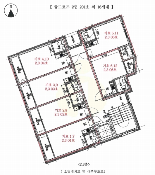 2024타경65238 경기도 안산시 단원구 석수동길 20, 골드로즈 3층 305호 다세대(빌라)[공급7평형] 경매 이미지