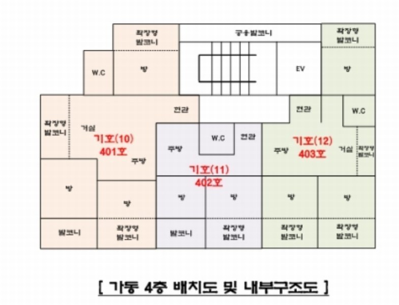 2023타경7037 경기도 양주시 광적면 가래비4길 12, 원쉐르빌 가동 4층 403호 다세대(빌라) 경매 이미지
