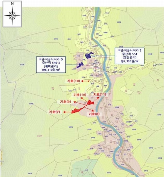 2025타경52543 전라남도 구례군 문척면 중산리 456 농지 경매 이미지