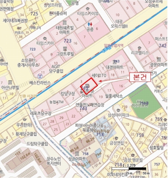2025타경101271 경기도 군포시 금재로1번길 19, 길남타운 9층 901호 다세대(빌라)[공급32평형] 경매 이미지