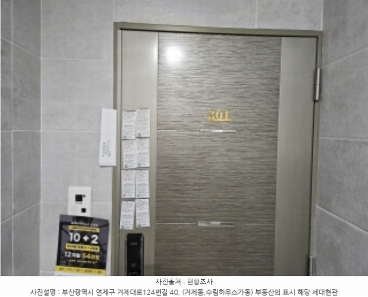 2024타경1315 부산광역시 연제구 거제대로124번길 40, 수림하우스 가동 3층 301호 다세대(빌라)[공급8평형] 경매 이미지