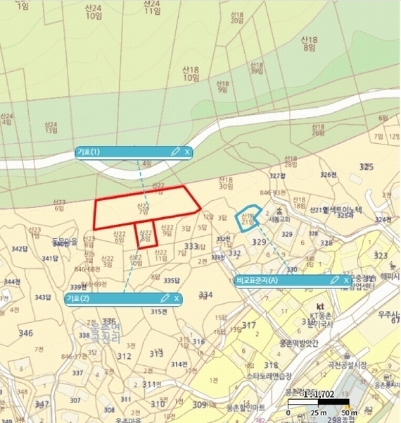 2025타경11572 울산광역시 울주군 웅촌면 곡천리 산22-8 임야 경매 이미지