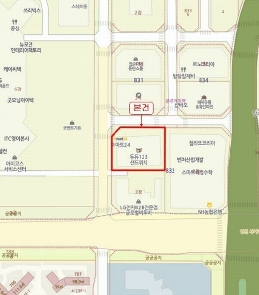 2024타경12025 경기도 화성시 동탄첨단산업1로 14, 동탄케이밸리 1층 122호 근린상가 경매 이미지