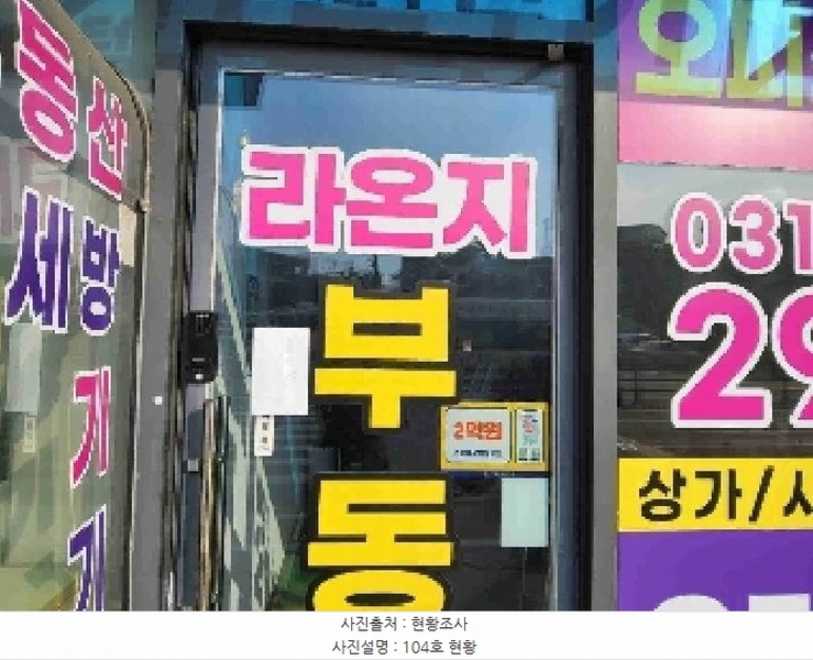 2025타경54422 경기도 수원시 권선구 구운로85번길 12, 라온지오피스텔 1층 104호 근린상가 경매 이미지