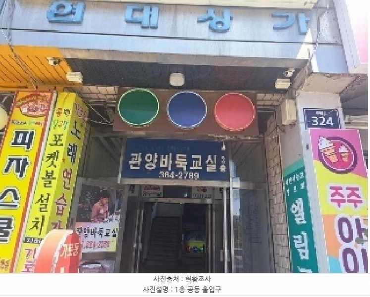 2025타경101005 경기도 안양시 동안구 관평로 324, 현대상가 4층 4호 근린상가 경매 이미지